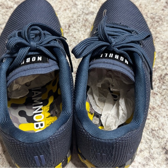 NOBULL Dark Gray and Yellow Athletic Shoes - Picture 4 of 5
